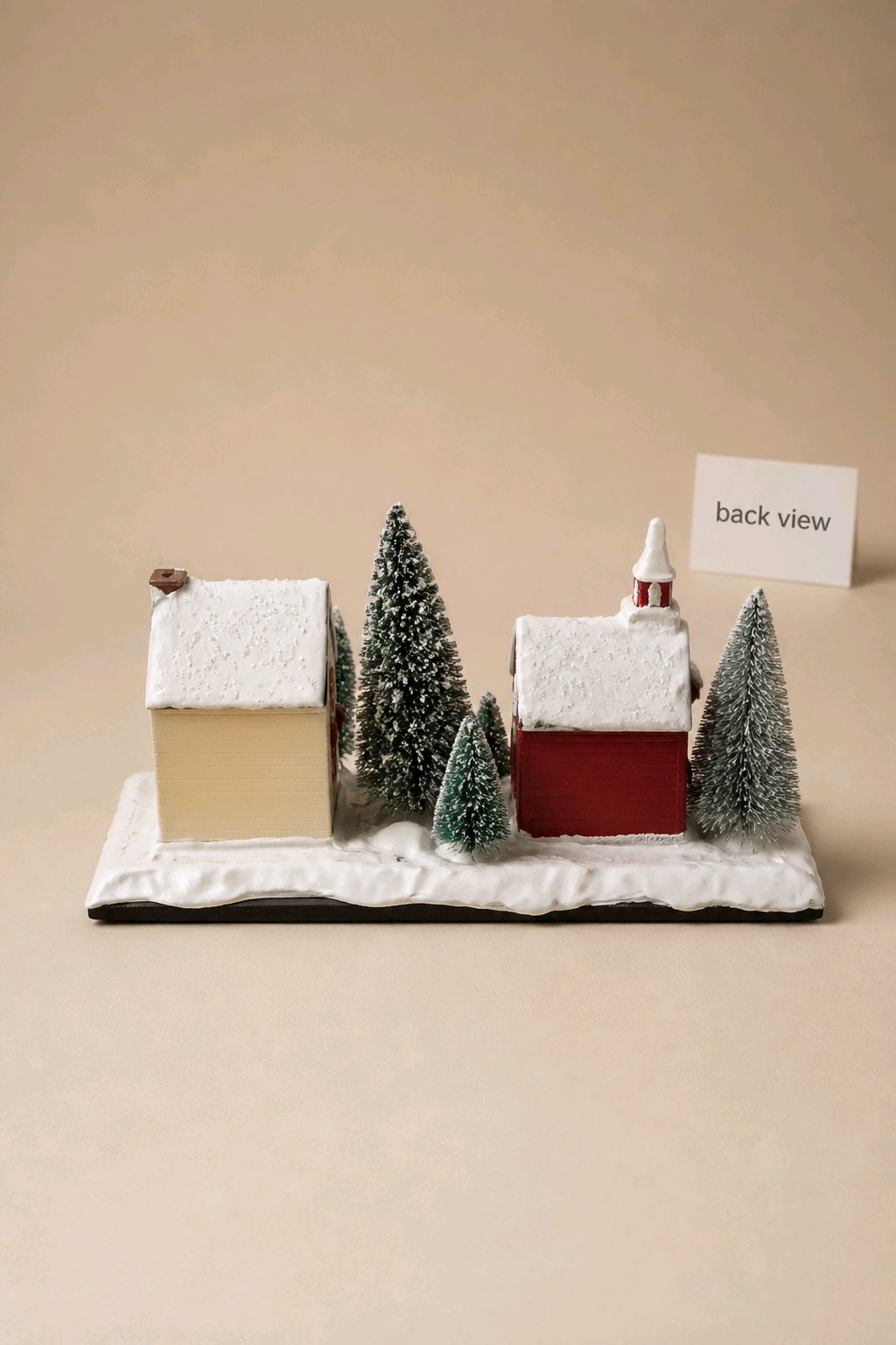 Handmade Altered Book Christmas Village Diorama – Open Book Scene with People