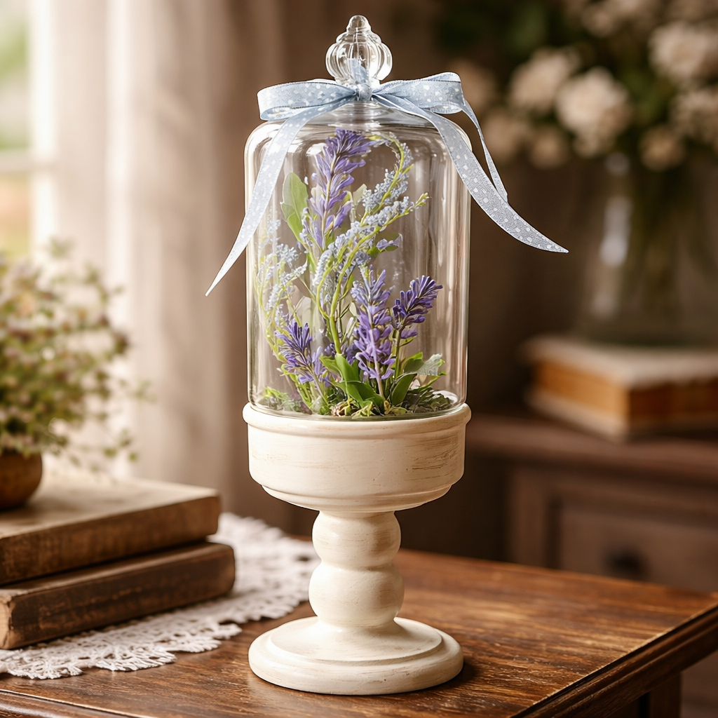Spring Flowers Glass Cloche - Best Things in Life Decor