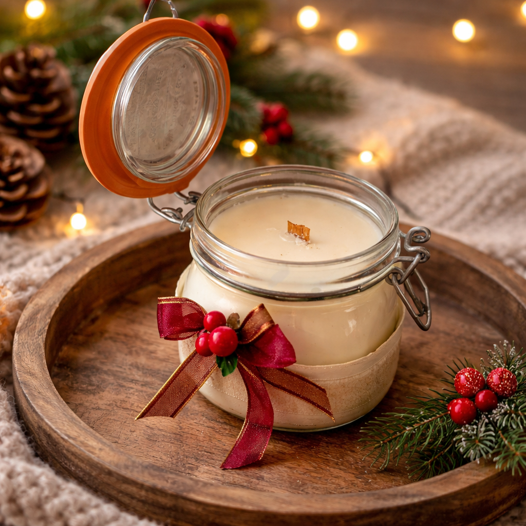 Purely Luminous Whispers Homemade 100% Natural Candles - Soy Candle - Orchard Spice